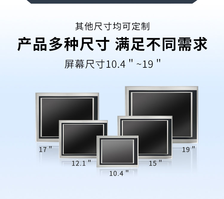 工業電阻顯示器尺寸
